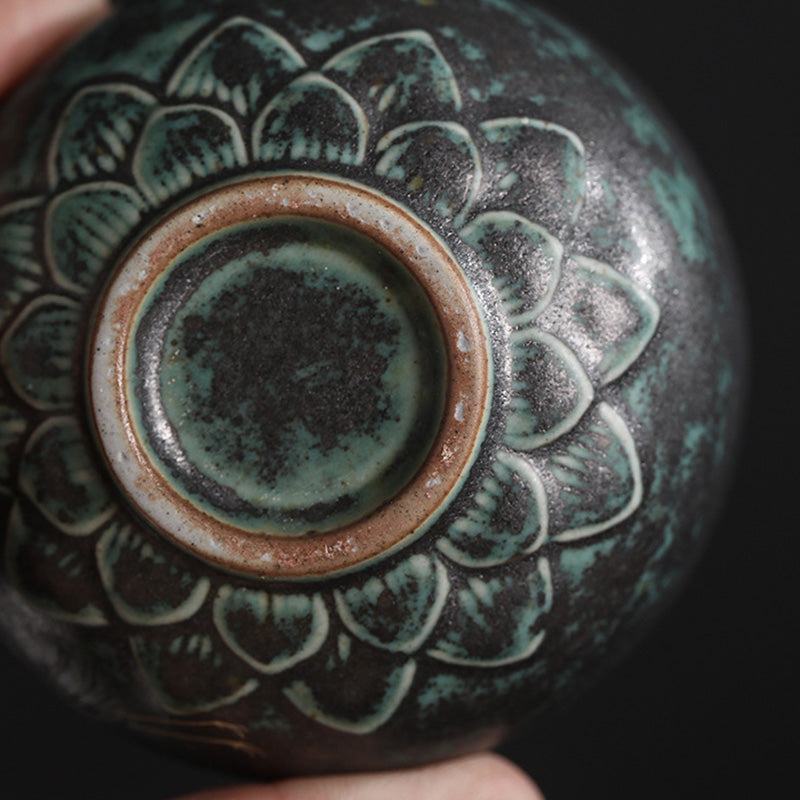Buddha Stones Pomyślny Żuraw Ceramiczny Filiżanka Kung Fu Filiżanka Miska