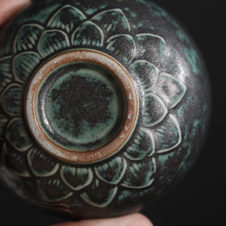 Buddha Stones Pomyślny Żuraw Ceramiczny Filiżanka Kung Fu Filiżanka Miska