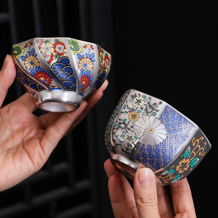 Buddha Stones Chryzantemy Ceramiczny Filiżanka Kung Fu Filiżanka do Herbaty