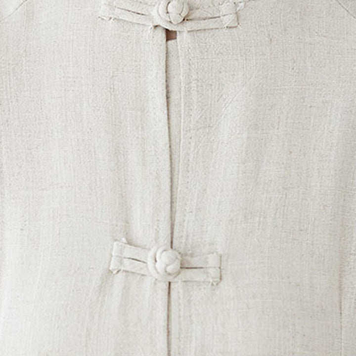 Buddha Stones 2 szt. Chiński guzik żaby Zen Tai Chi Medytacja Odzież Bawełniana Lniana Top Spodnie Zestaw damski - image 7