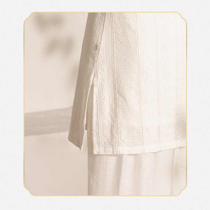 Buddha Stones 2 szt. Długi rękaw Odzież do jogi Medytacja Odzież Top Spodnie Zestaw damski - image 6