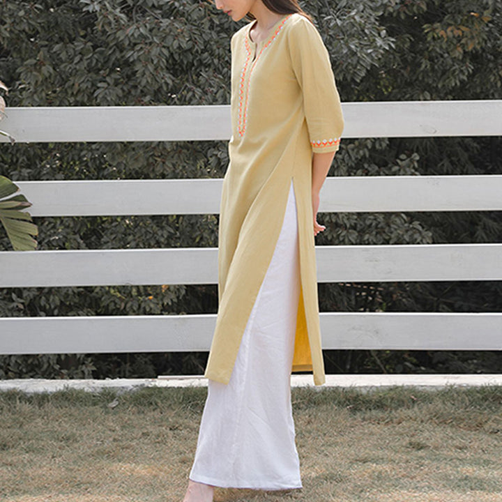 Buddha Stones 2 szt. dekolt w serek haft odzież do jogi zen medytacja bawełna len top spodnie damskie zestaw - image 18