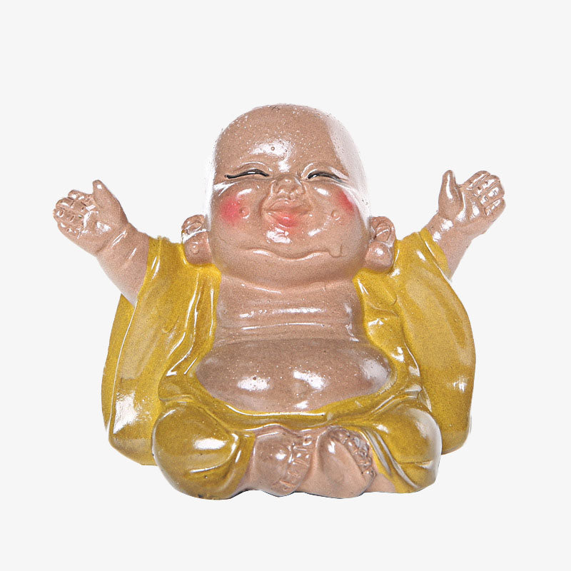 Buddha Stones Zmieniające Kolor Śmiejący Się Budda Żywica Herbata Zwierzę Domowe Bogactwo Figurka Dekoracja - image 10