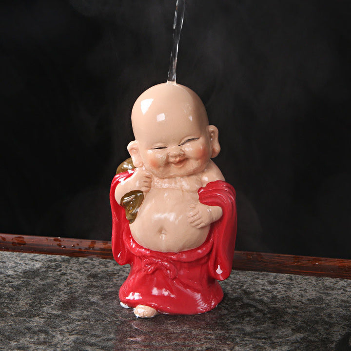 Buddha Stones Zmieniające Kolor Śmiejący Się Budda Żywica Herbata Zwierzę Domowe Bogactwo Figurka Dekoracja - image 15