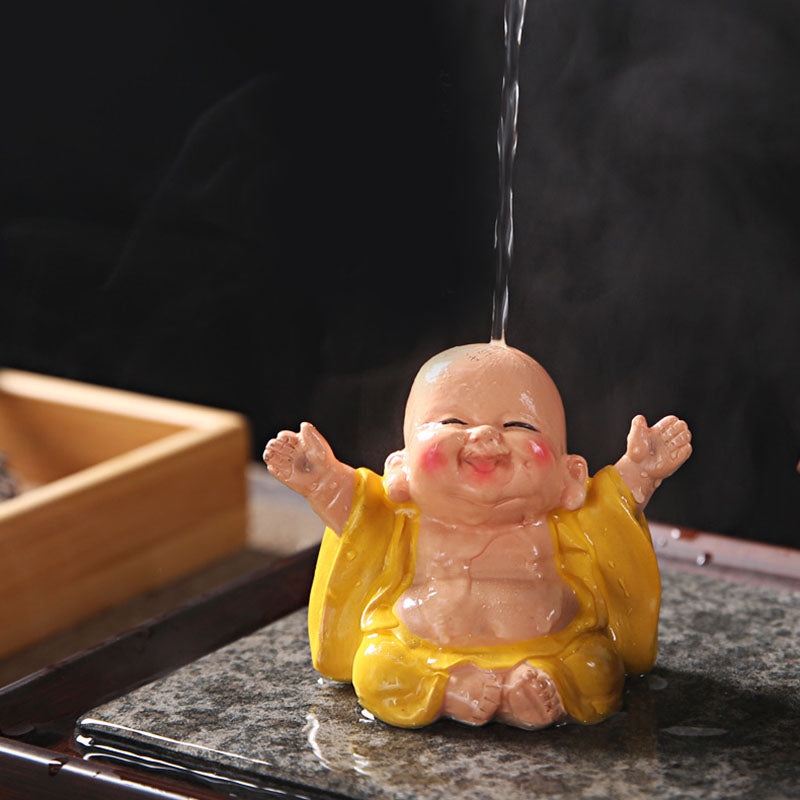 Buddha Stones Zmieniające Kolor Śmiejący Się Budda Żywica Herbata Zwierzę Domowe Bogactwo Figurka Dekoracja - image 9