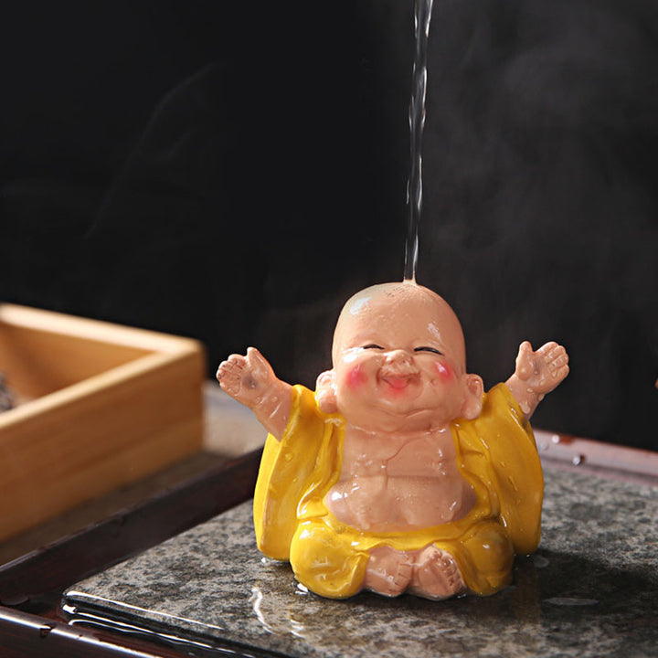 Buddha Stones Zmieniające Kolor Śmiejący Się Budda Żywica Herbata Zwierzę Domowe Bogactwo Figurka Dekoracja - image 9