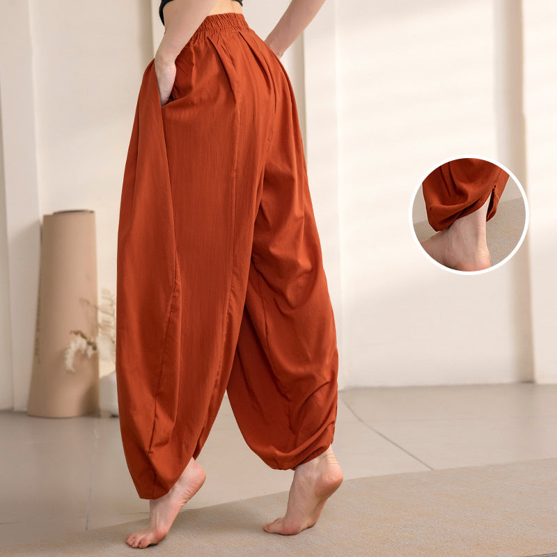 Spodnie do jogi damskie z prostym wzorem w Buddha Stones , sportowe, fitnessowe i do jogi - image 4