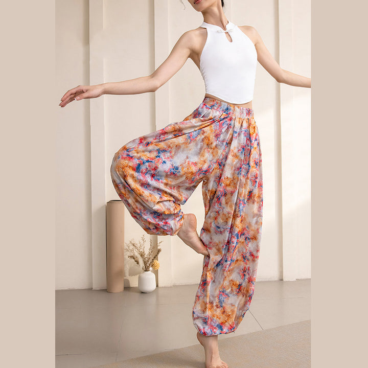 Spodnie do jogi damskie z prostym wzorem w Buddha Stones , sportowe, fitnessowe i do jogi - image 6