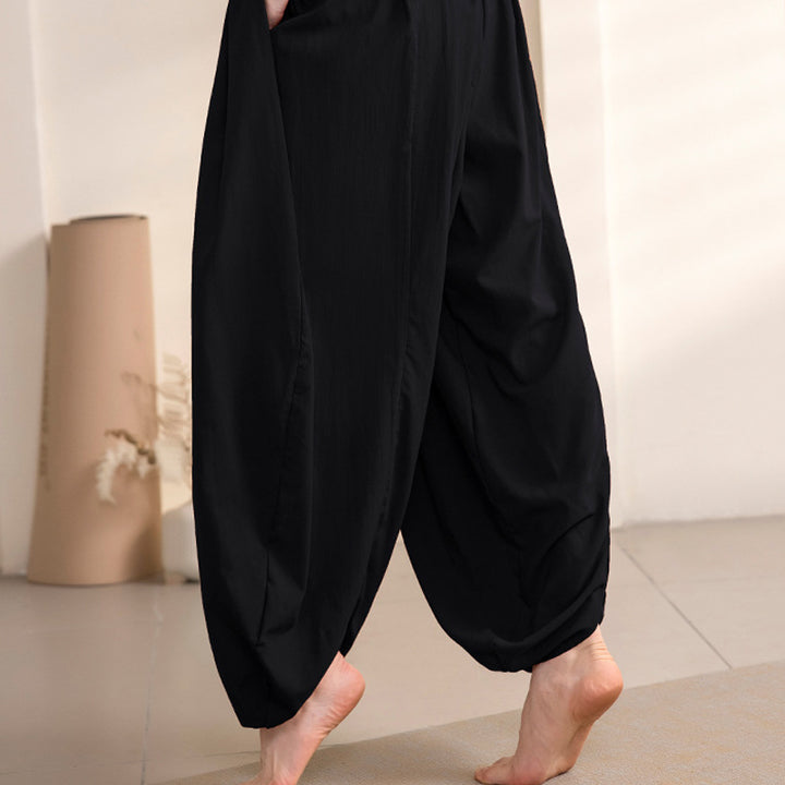 Spodnie do jogi damskie z prostym wzorem w Buddha Stones , sportowe, fitnessowe i do jogi - image 22