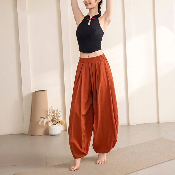 Spodnie do jogi damskie z prostym wzorem w Buddha Stones , sportowe, fitnessowe i do jogi - image 3