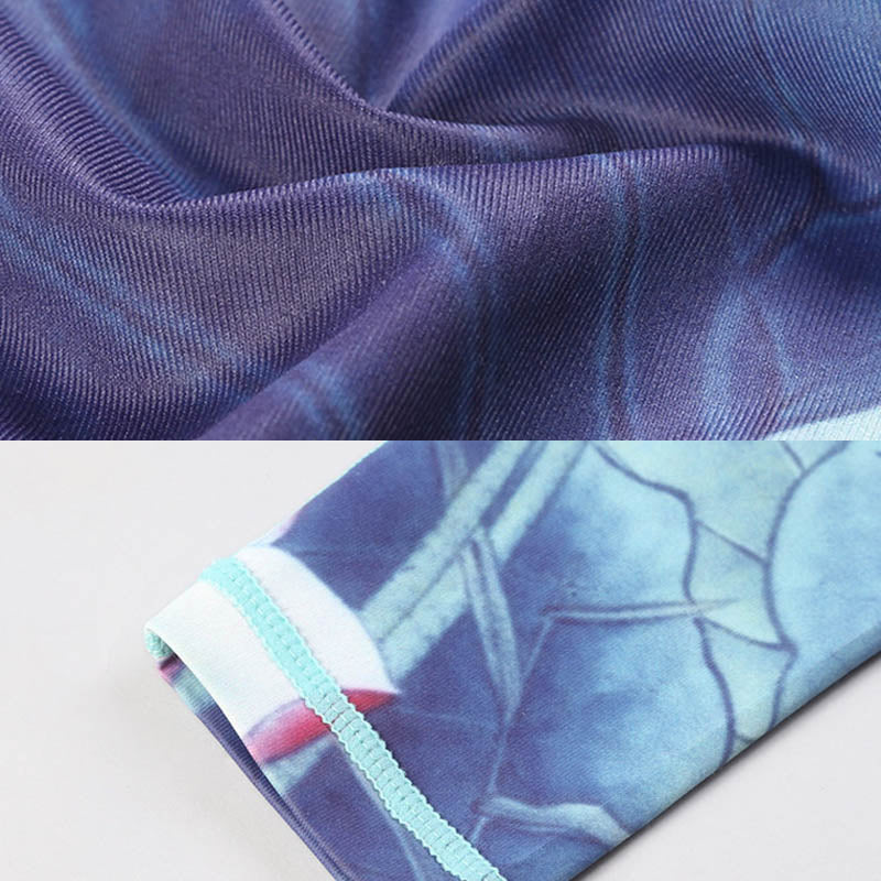 Buddha Stones, kwiaty lotosu, nadruk, spodnie, sportowe, fitness, legginsy, damskie, spodnie do jogi - image 17