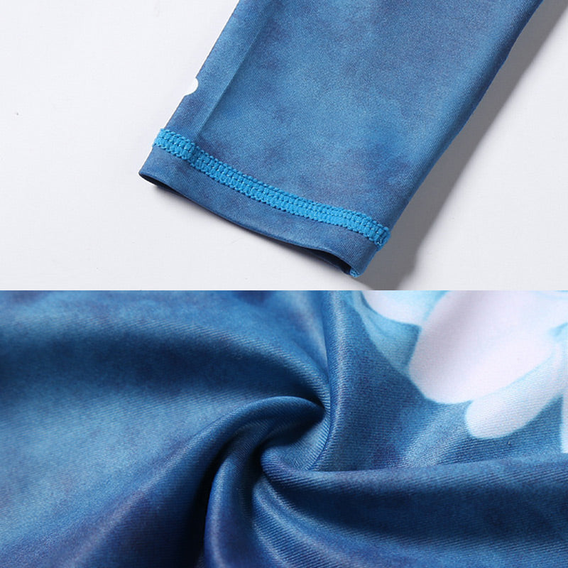 Buddha Stones Kwiat Lotosu Wzór Kwiatowy Spodnie Sportowe Fitness Joga Legginsy Damskie Spodnie Joga - image 8