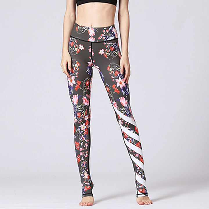 Buddha Stones Kwiat Lotosu Wzór Kwiatowy Spodnie Sportowe Fitness Joga Legginsy Damskie Spodnie Joga - image 31