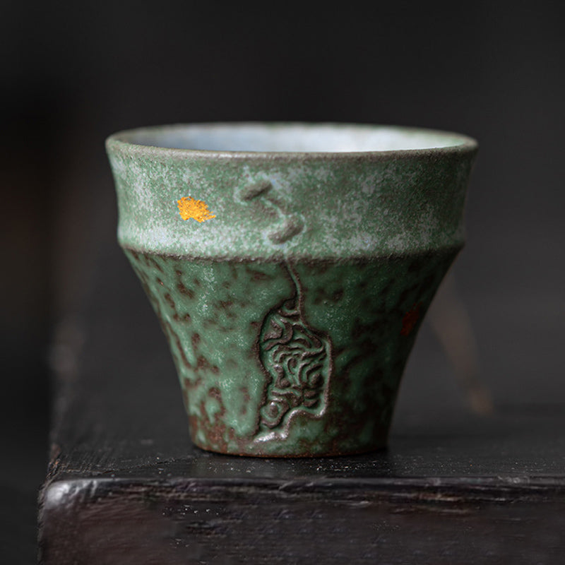 Buddha Stones Mała Ceramiczna Filiżanka Do Herbaty Kung Fu Styl Vintage 50ml