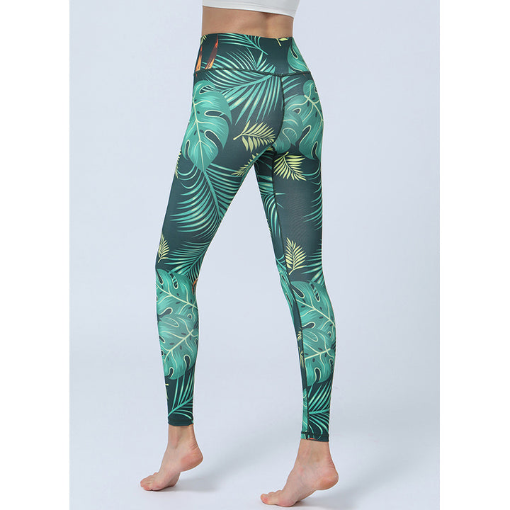 Spodnie do jogi z nadrukiem Buddha Stones , legginsy sportowe, fitness, joga, damskie, z wysokim stanem - image 2