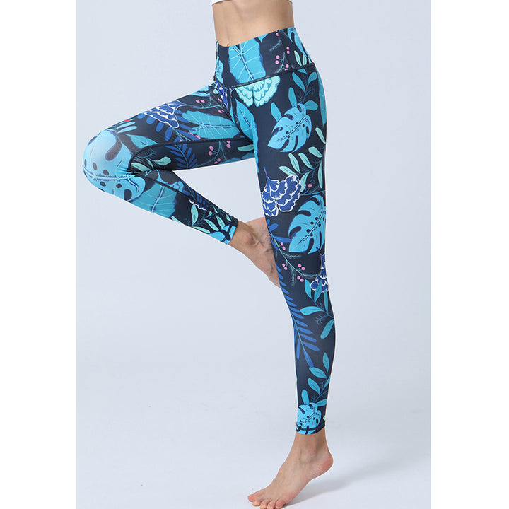 Spodnie do jogi z nadrukiem Buddha Stones , legginsy sportowe, fitness, joga, damskie, z wysokim stanem - image 5