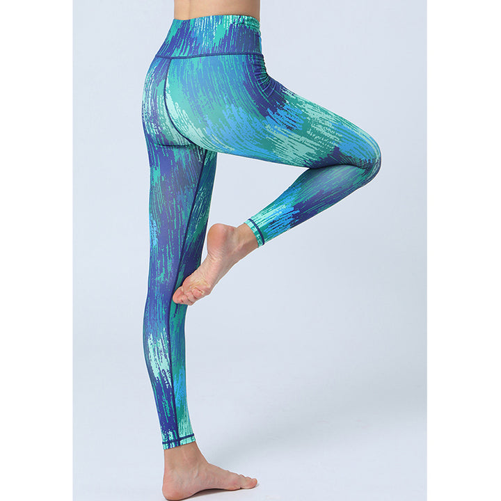 Spodnie do jogi z nadrukiem Buddha Stones , legginsy sportowe, fitness, joga, damskie, z wysokim stanem - image 10