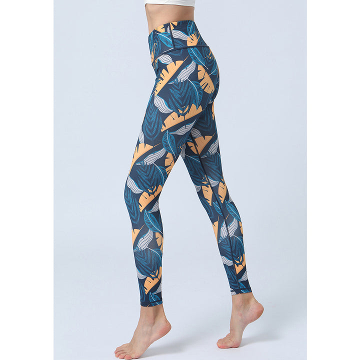 Spodnie do jogi z nadrukiem Buddha Stones , legginsy sportowe, fitness, joga, damskie, z wysokim stanem - image 13