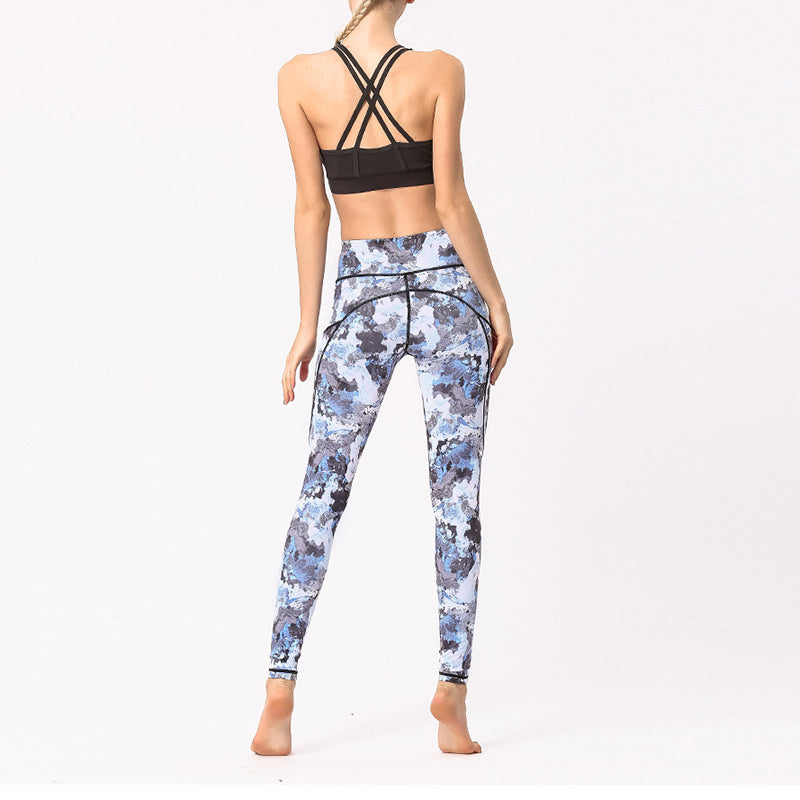 Buddha Stones Kolorowe Spodnie Nadruk Sportowe Ćwiczenia Fitness Legginsy Damskie Spodnie Do Jogi - image 3