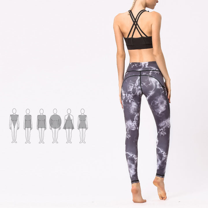 Buddha Stones Kolorowe Spodnie Nadruk Sportowe Ćwiczenia Fitness Legginsy Damskie Spodnie Do Jogi - image 10