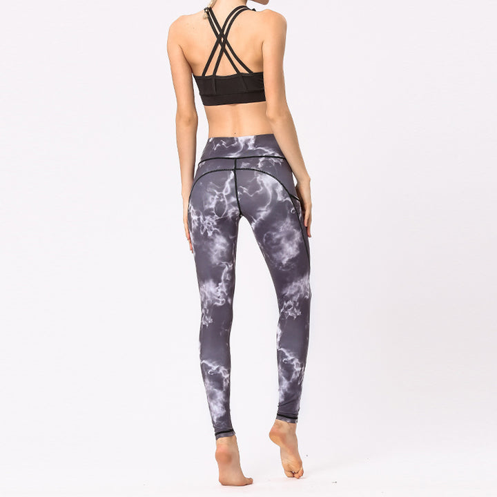 Buddha Stones Kolorowe Spodnie Nadruk Sportowe Ćwiczenia Fitness Legginsy Damskie Spodnie Do Jogi - image 7