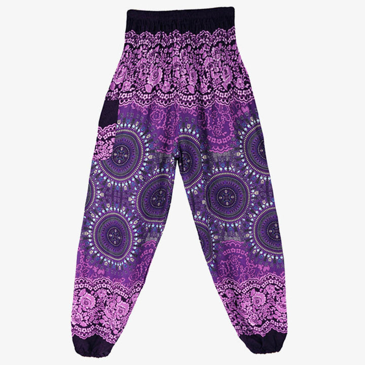 Spodnie do jogi damskie Boho Loose Harem z Buddha Stones - image 5