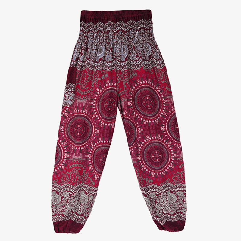 Spodnie do jogi damskie Boho Loose Harem z Buddha Stones - image 27