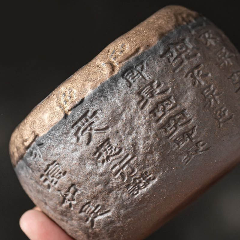 Buddha Stones Sutra Serca Grawerowana Ceramiczna Filiżanka Do Herbaty Kung Fu 130ml