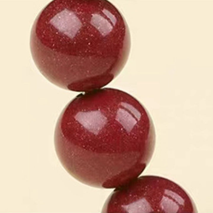 Bransoletka z Buddha Stones 925 ze srebra próby 925 z naturalnym cynobrem i czterema zwierzętami - image 16