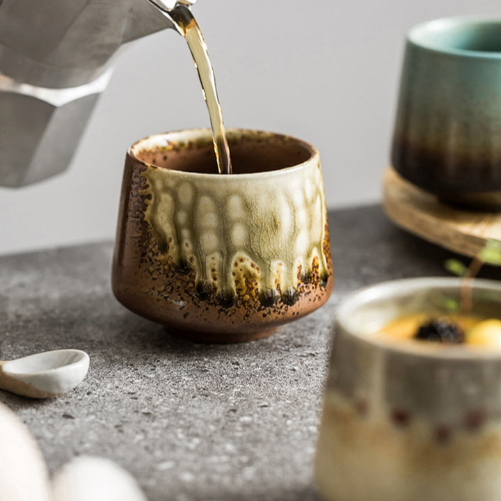 Buddha Stones Retro Kiln Change Ceramiczny kubek do kawy Herbata Espresso Filiżanka do kawy 200ml