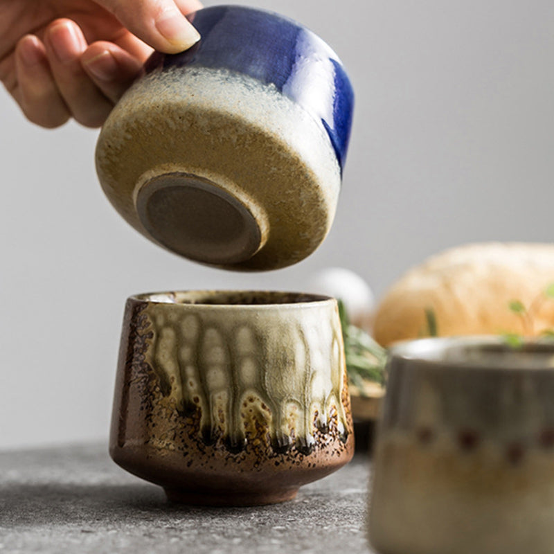 Buddha Stones Retro Kiln Change Ceramiczny kubek do kawy Herbata Espresso Filiżanka do kawy 200ml