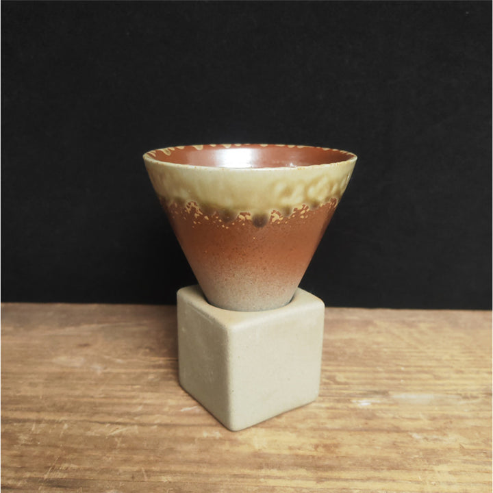 Buddha Stones Vintage Gradient Ceramiczny Kubek Do Kawy Herbata Latte Espresso Kawy Filiżanka Z Podstawką 200 ml