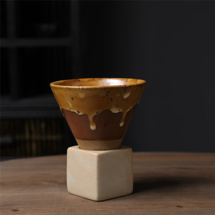 Buddha Stones Vintage Gradient Ceramiczny Kubek Do Kawy Herbata Latte Espresso Kawy Filiżanka Z Podstawką 200 ml