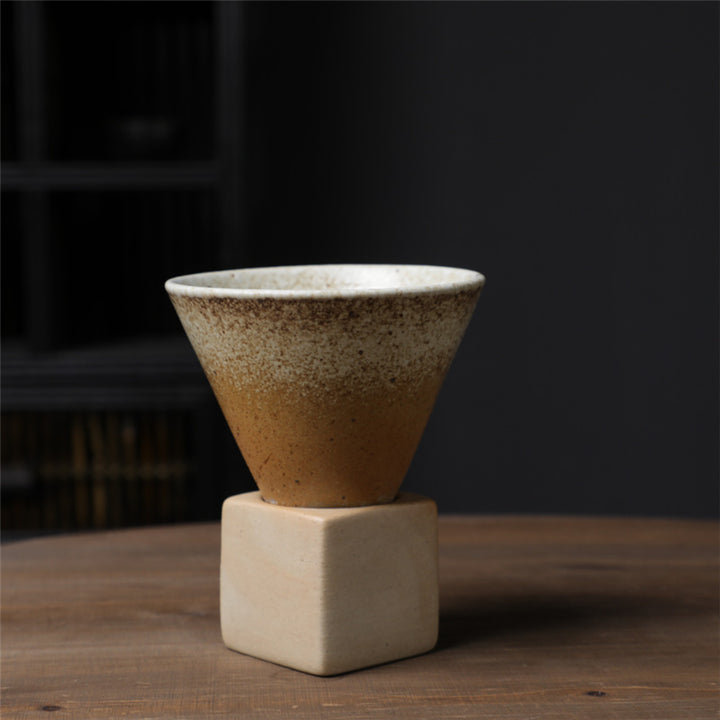 Buddha Stones Vintage Gradient Ceramiczny Kubek Do Kawy Herbata Latte Espresso Kawy Filiżanka Z Podstawką 200 ml