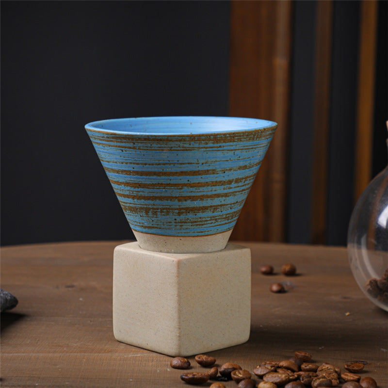 Buddha Stones Vintage Gradient Ceramiczny Kubek Do Kawy Herbata Latte Espresso Kawy Filiżanka Z Podstawką 200 ml