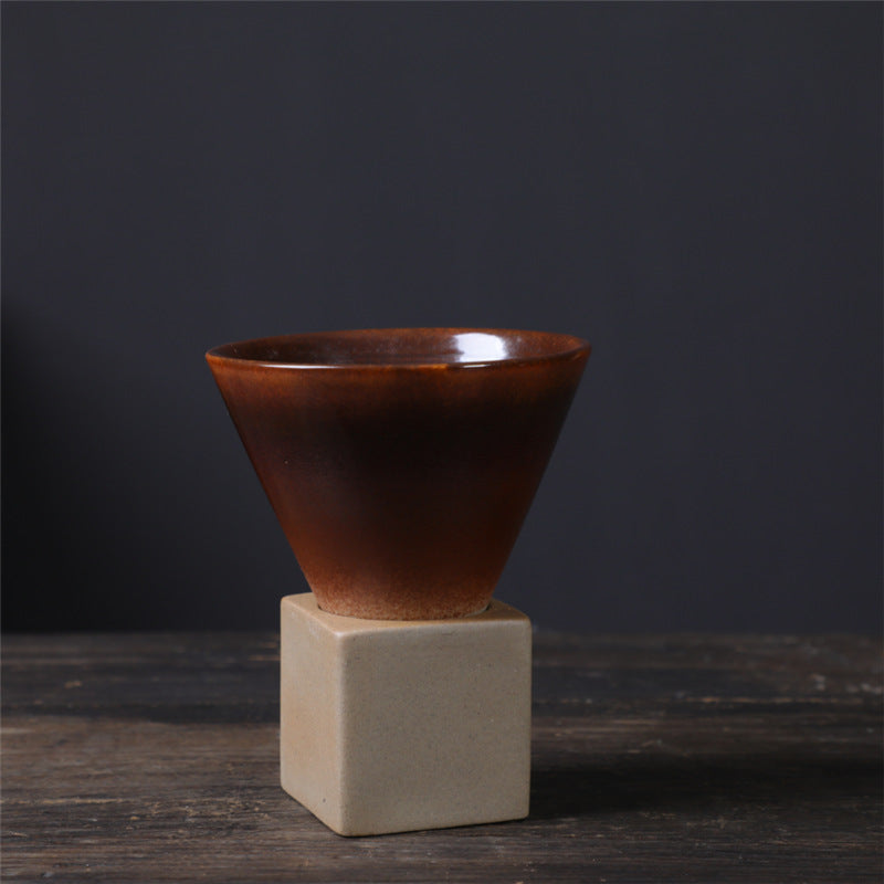 Buddha Stones Vintage Gradient Ceramiczny Kubek Do Kawy Herbata Latte Espresso Kawy Filiżanka Z Podstawką 200 ml