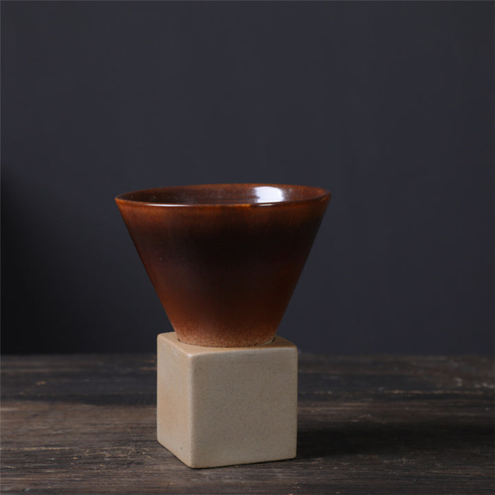 Buddha Stones Vintage Gradient Ceramiczny Kubek Do Kawy Herbata Latte Espresso Kawy Filiżanka Z Podstawką 200 ml