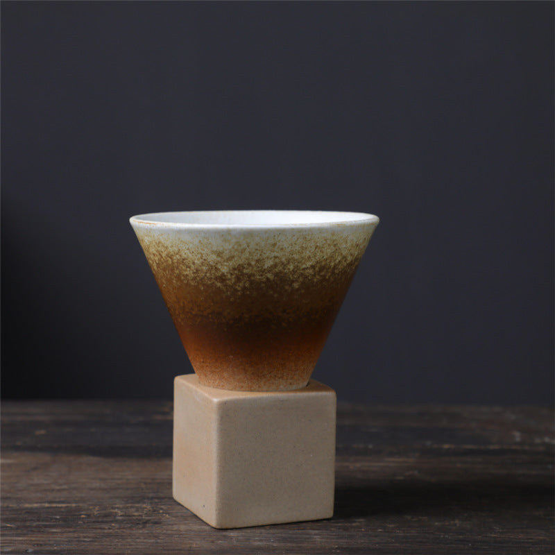 Buddha Stones Vintage Gradient Ceramiczny Kubek Do Kawy Herbata Latte Espresso Kawy Filiżanka Z Podstawką 200 ml