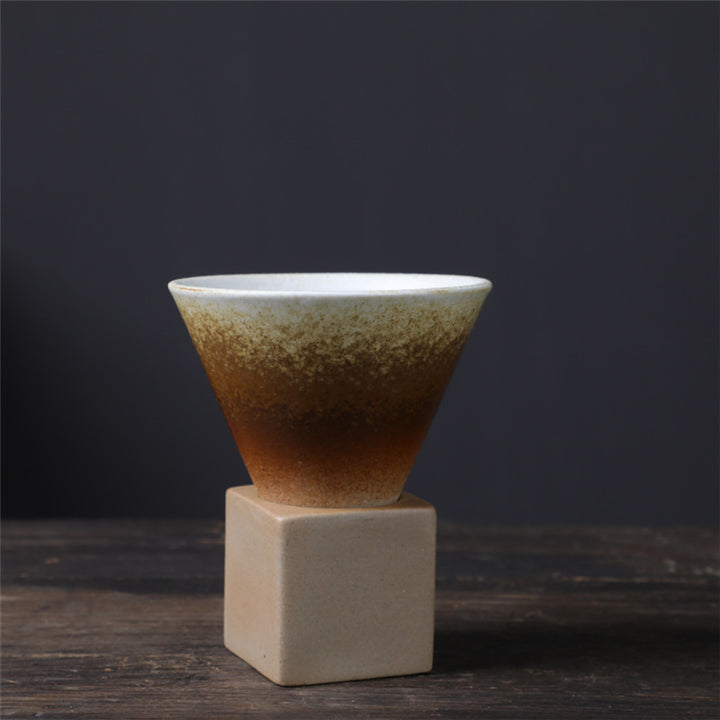 Buddha Stones Vintage Gradient Ceramiczny Kubek Do Kawy Herbata Latte Espresso Kawy Filiżanka Z Podstawką 200 ml