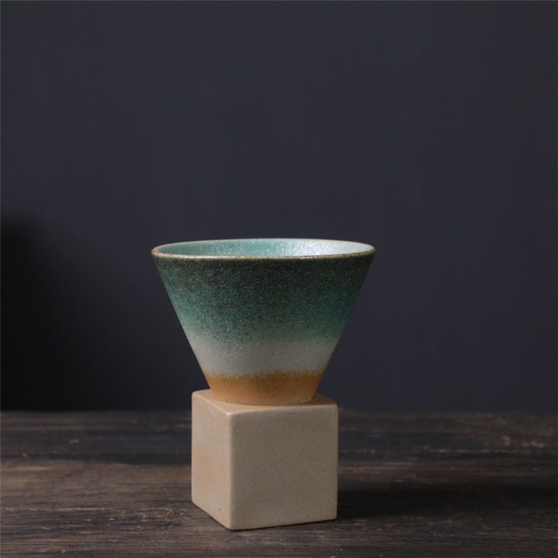 Buddha Stones Vintage Gradient Ceramiczny Kubek Do Kawy Herbata Latte Espresso Kawy Filiżanka Z Podstawką 200 ml