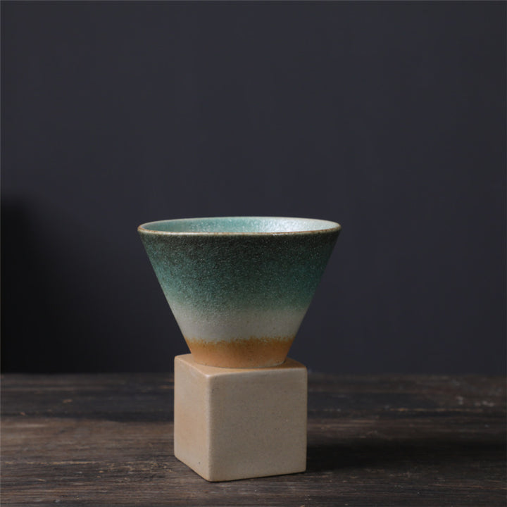 Buddha Stones Vintage Gradient Ceramiczny Kubek Do Kawy Herbata Latte Espresso Kawy Filiżanka Z Podstawką 200 ml