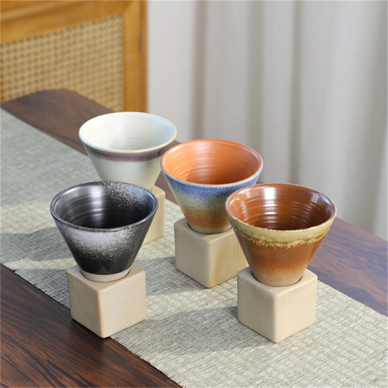 Buddha Stones Vintage Gradient Ceramiczny Kubek Do Kawy Herbata Latte Espresso Kawy Filiżanka Z Podstawką 200 ml