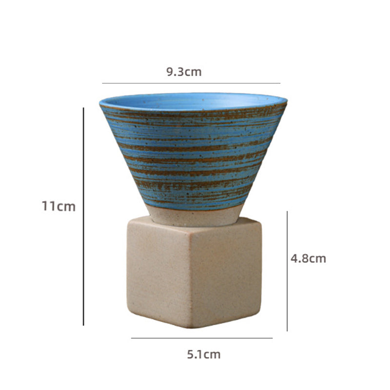 Buddha Stones Vintage Gradient Ceramiczny Kubek Do Kawy Herbata Latte Espresso Kawy Filiżanka Z Podstawką 200 ml