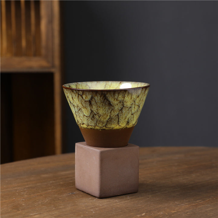 Buddha Stones Retro Kiln Change Ceramiczny Kubek Do Kawy Herbata Latte Espresso Filiżanka Do Kawy Z Podstawką 200 ml