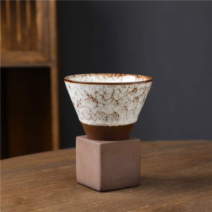 Buddha Stones Retro Kiln Change Ceramiczny Kubek Do Kawy Herbata Latte Espresso Filiżanka Do Kawy Z Podstawką 200 ml