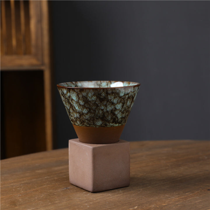 Buddha Stones Retro Kiln Change Ceramiczny Kubek Do Kawy Herbata Latte Espresso Filiżanka Do Kawy Z Podstawką 200 ml