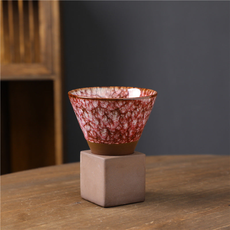 Buddha Stones Retro Kiln Change Ceramiczny Kubek Do Kawy Herbata Latte Espresso Filiżanka Do Kawy Z Podstawką 200 ml