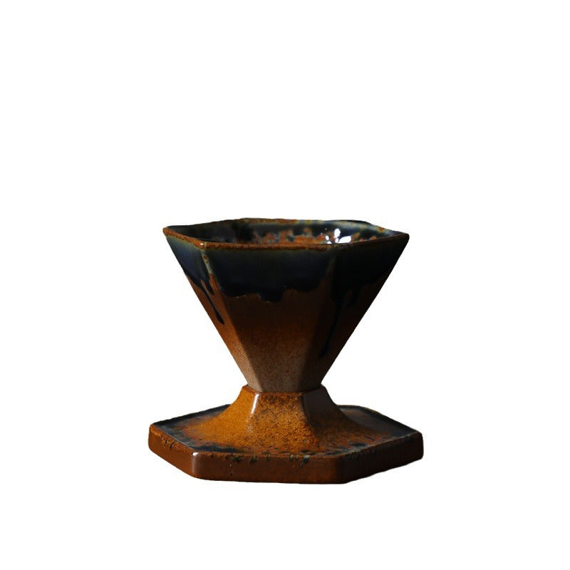 Buddha Stones Heksagonalny Wzór Ceramiczny Kubek Herbaty Kawy Filiżanka Kawy Z Podstawką 170ml