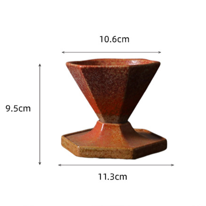 Buddha Stones Heksagonalny Wzór Ceramiczny Kubek Herbaty Kawy Filiżanka Kawy Z Podstawką 170ml