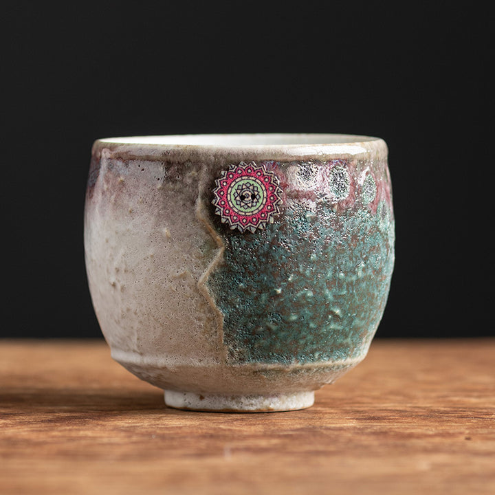 Buddha Stones Słonecznikowy Piec Zmiana Ceramiczny Kubek Kawy Herbata Latte Espresso Kawy Filiżanka 250 ml